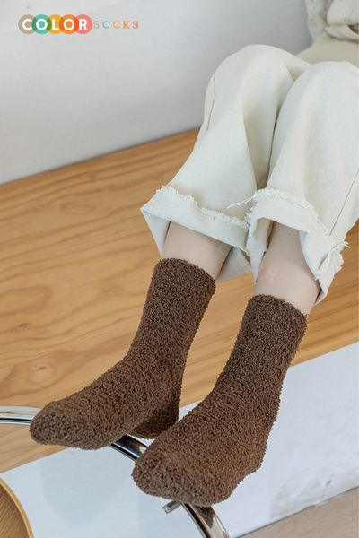 Color Socks Extra puha női törölköző zokni készlet - 5 pár őszi és télen