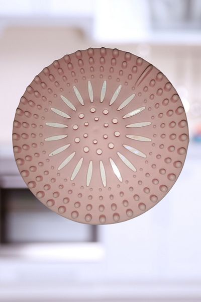 HANK TİCARET Sink Strainer Non-Slip Round Silicone Strainer Powder Pink