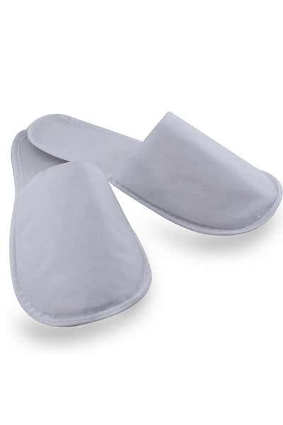 PRİVATE 10 Pieces Hotel Slippers with Environmental Piping Thin Sole Disposable