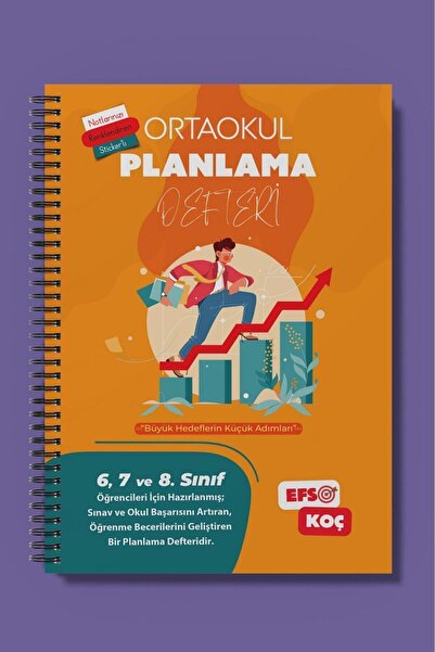 storebooks Ortaokul Planlama Defteri (Stickerli) - 6, 7 ve 8. Sınıf (LGS)