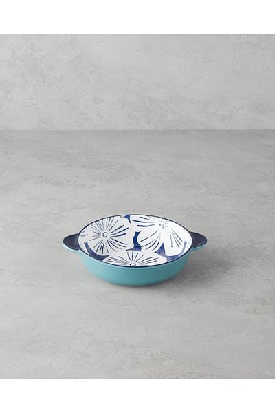 English Home Ophelia Blue-White Porcelain Boat Plate