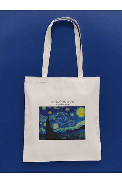 daystore Van Gogh - Η υφασμάτινη τσάντα με σχέδια της έναστρης νύχτας
