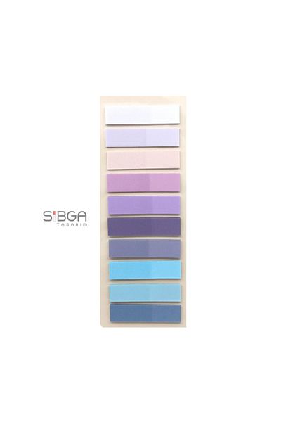 sibga tasarım Transparent Colored Postit Post-it Post ItBookmark Bookmark Postit Sticker Note Paper 200 Sheets