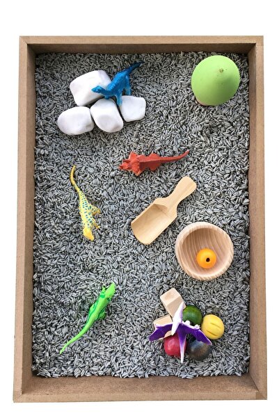 Beyaz Tavşan Oyun Evi Ahşap Etkinlik Seti - Montessori Eğitici Oyuncak, Siyah...