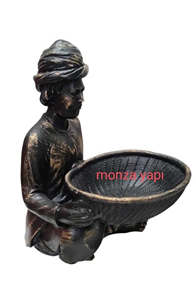 monza Hint Figürlü Sepetli Biblo Havluluk antik