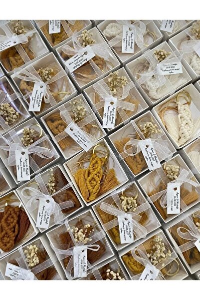 Sude Design سلسلة مفاتيح مكرامية 25 قطعة هدايا تذكارية لحفلات الزفاف والخطوبة...