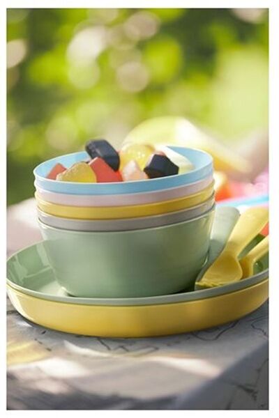 IKEA طقم أطباق كالاس بألوان الباستيل 6 قطع