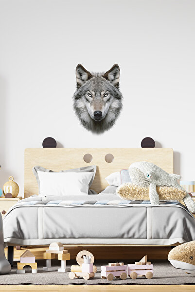 Plustablo Autocolant de perete pentru camera adolescentului lup - Decorare perete