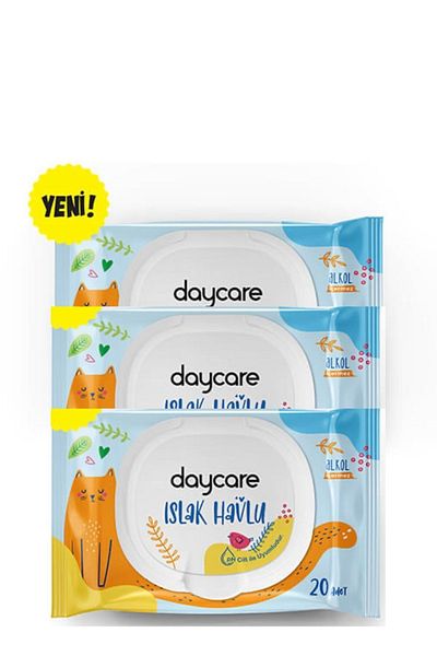 Daycare Wet Towel 20pcs x 3 Pack