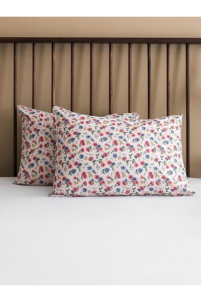 LC Waikiki Lcw Home 2-Piece 50X70 cm Pillowcase - Mixed Printed and Floral Pattern