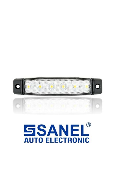 Sanel 6 Led 24 V Parmak Lamba Beyaz 10 Adet Uyumlu
