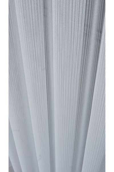 Yuka White 1/3 Thin Pleat Tulle - Leaded Skirt and Non-Wrinkle Ironing Curtain