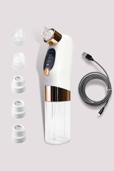 adbeauty Premium Cilt Bakım Seti - Hazneli Siyah Nokta Temizleme Vakum Cihazı - Yüz Temizleme Fırçası