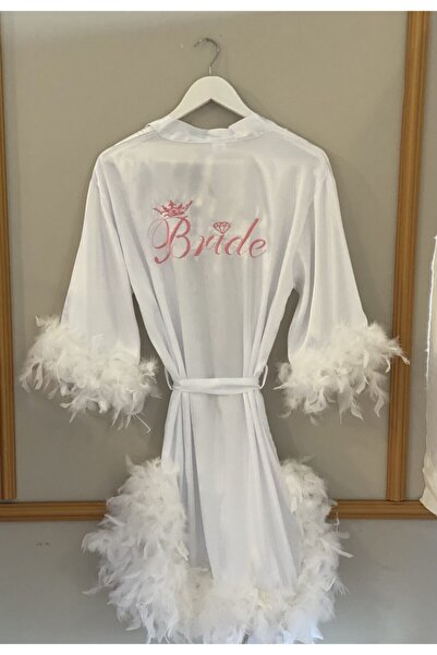 hikayesiolanbirkiz Bride Nakış Yazılı Sabahlık