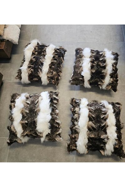 Handmade ESTERHOMEDECOR 4’lü orijinal deri kırlent 50cm