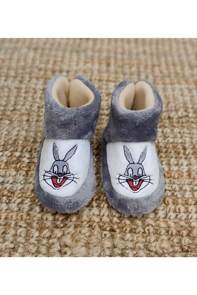 ZERDALİFE Γκρι Rabbit Unisex Home Boots - Παντόφλες 111182