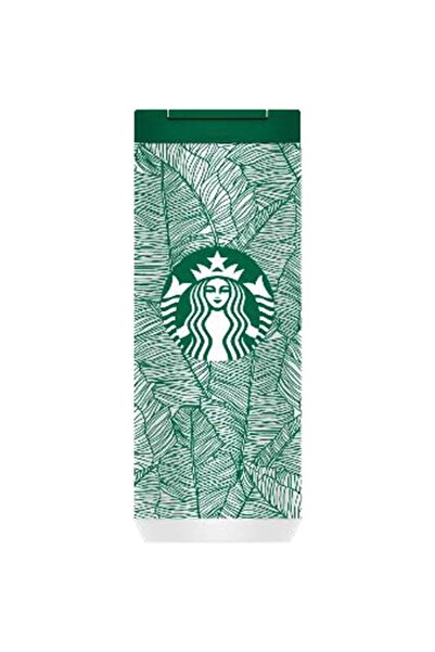 Starbucks ® Stainless Steel Leaf Pattern Thermos 355 Ml