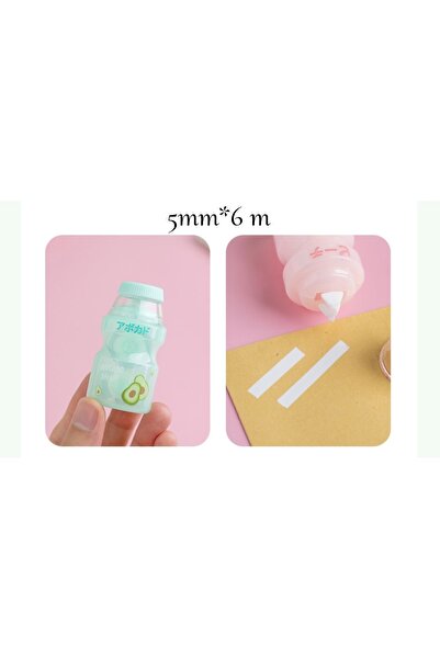 Pembe Çarşı Kawaii Meyve Süt Şişesi Şerit Daksil - Düzeltme Bandı ( 1 Adet )
