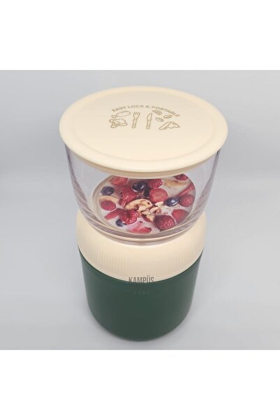 Vagonlife XC-557 700ml Yeşil Çelik Saklama Kabı