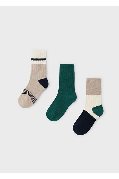 MAYORAL Set of 3 Green Socks for Boy