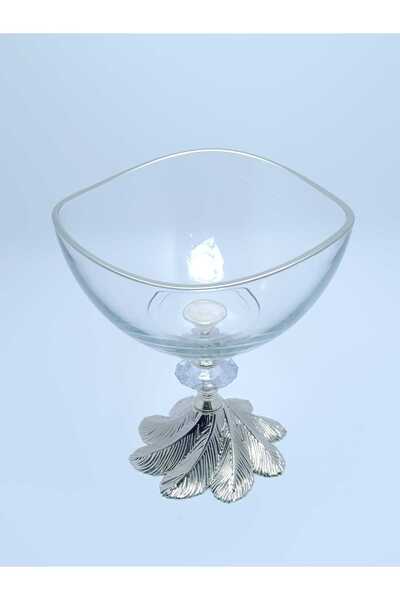 PARILTI HOME COLLECTİON Metal Ayaklı Lüks Sunumluk Kase