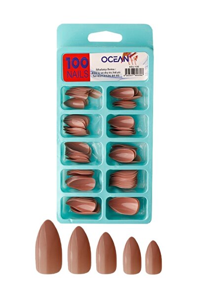 Ocean 130 - 100'lü Kutulu Badem Protez Takma Tırnak