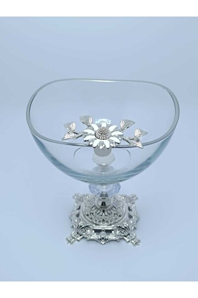 PARILTI HOME COLLECTİON وعاء عرض فاخر بأرجل معدنية