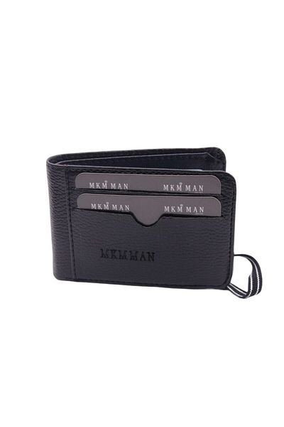 MKM MAN Leather Look Wallet with Transparent Inside Card Holder