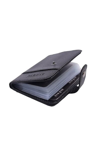 MKM MAN Vertical Model Letra-Leather Look Transparent Card Holder Wallet and Card Holder