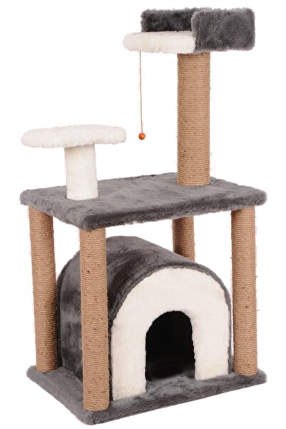 Cathause Cat Hause Kedi Tırmalama Evi S1 Gri 105 Cm