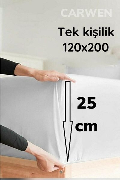 CARWEN TEKSTİL Σετ σεντόνια από βαμβακερό ύφασμα Ranforce Διαστάσεις 120x200