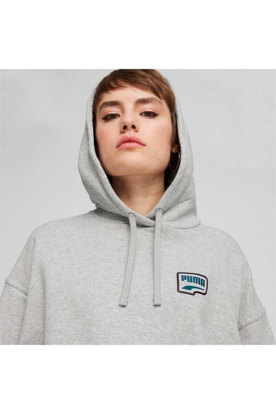 Puma Hanorac oversize cu glugă pentru femei DOWNTOWN