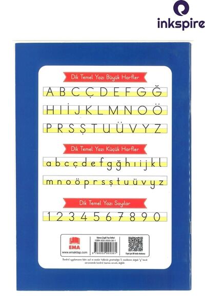 inkspire Bloc de scris pentru planul de studii nou - 5 bucăți A4 19x27 cm, 24 coli, linie de ghid standard