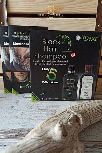 Dexe Elsevkozmetik - White Concealer, Black Shampoo & Beard, Moustache Coloring Shampoo