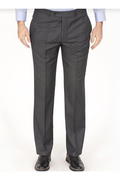 MaviMoure Men's Smoked Classic Cut Fabric Trousers