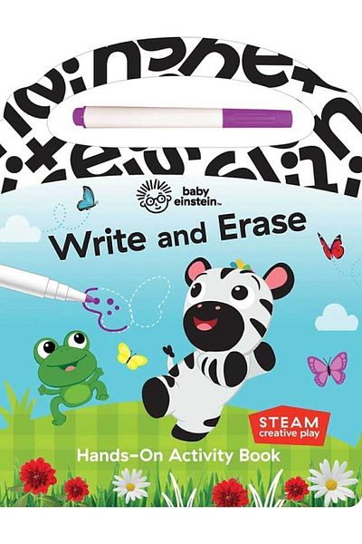 pi kids كتاب أنشطة بيبي أينشتاين: كتابة وإزالة اليدين| كتاب أنشطة الأطفال الإنجليزي