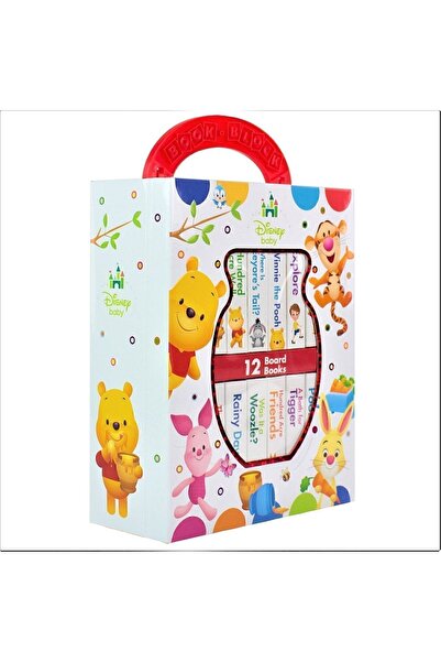 pi kids Disney Baby: My First Library Board Book Block 12 Book Set- Winnie Th...