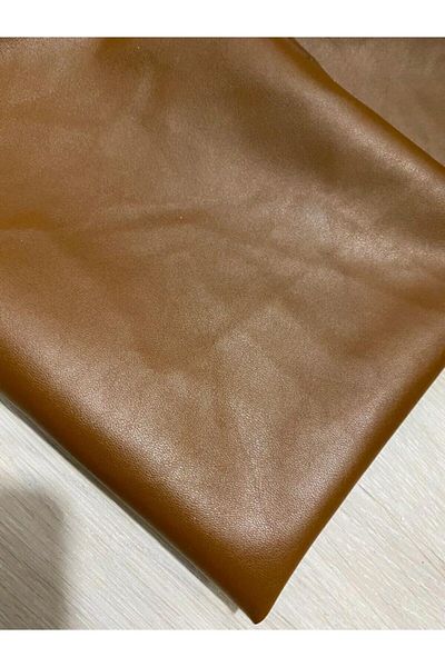 İzmitkumaş Tan Color Faux Leather Διπλό Πανί Πλάτος 1,40 m