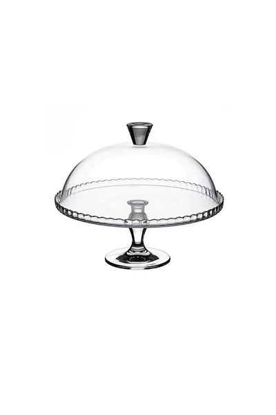Paşabahçe Patisserie Footed Serving Plate with Lid 95200