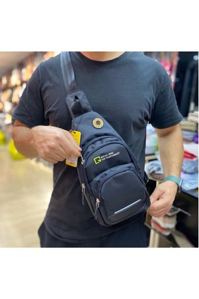 MEGA BAGS Mega Bag Αδιάβροχο στήθος και σακίδιο πλάτης με λουράκι με έξοδο USB, καθημερινή τσάντα σώματος Unisex