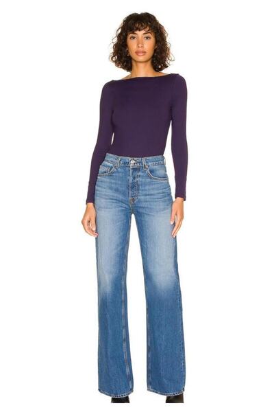 Zagrep Purple Silk Jersey Body - Women'S, Back Low-Cut, Double Layer