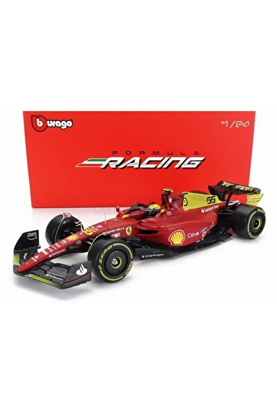 Burago Formula 1 Ferrari F1-75 Carlos Sainz 1/24 Diecast Model Koleksiyon Araba