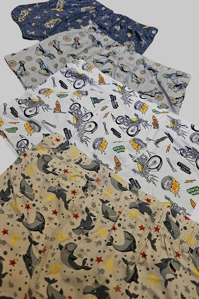 peki baby&kids Set boxer din bumbac pentru băieți - Adăugați 5 plătiți 4, Boxeri mixți imprimați 7-8 15808