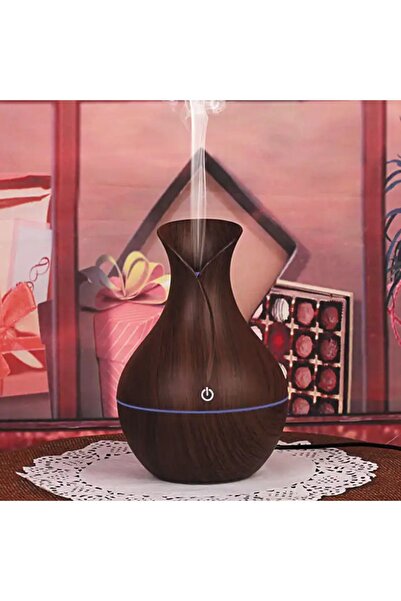 Havana Kahverengi Vazo Modeli Hava Nemlendirici Led Işıklı Mini 7 Renk Ortam ...