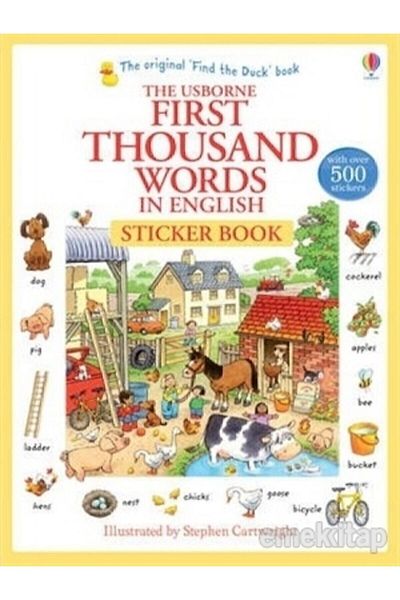Usborne English Vocabulary Stickers - Over 500 Words From The First Thousand