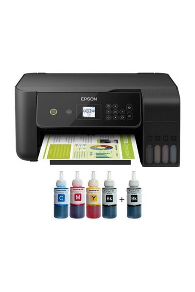 EPSON Tanklı L3260  Uyumlu Photoink Mürekkepli Tanklı Yazıcı (1 Siyah Mürekkep )