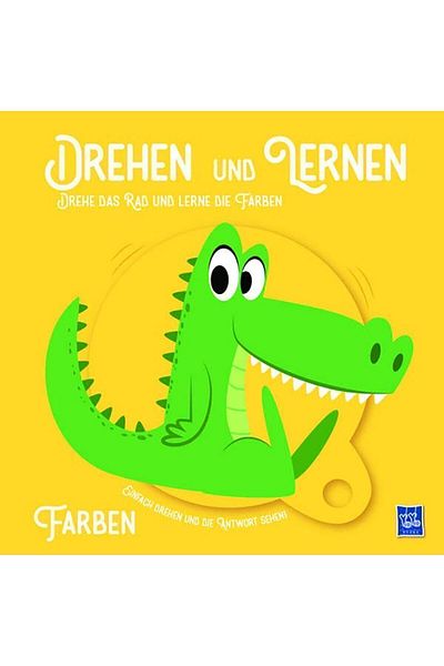 Yoyo Books Drehen Und Lernen - Farben| كتاب الأطفال الألماني ذو الألوان 0-3 سنوات
