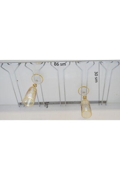 Generic Brand 5-Compartment Chrome V Metal Glass Holder Cup Holder Glass Hanger