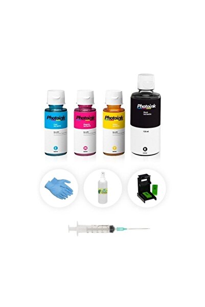PHOTOINK Hp Smart Tank 500 515 530 513 519 Photoink Plus Siyah Ve Renkli Kart...