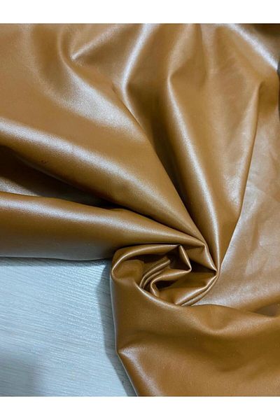 İzmitkumaş Tan Color Faux Leather Διπλό Πανί Πλάτος 1,40 m